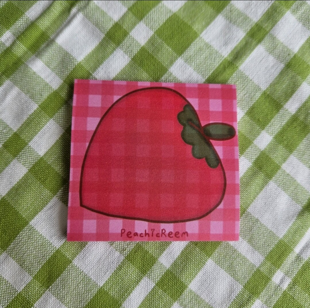 3inch Strawberry Sticky Notes - Etsy