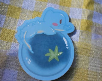 Ally Alligator Blueberry 3 inch Sticker