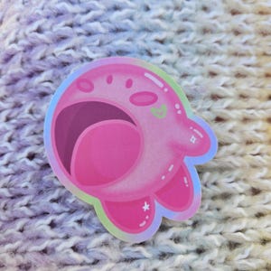 Kirby Kawaii Wasserfester Vinyl Aufkleber 3 inch