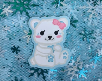 Frost The Polar bear Waterproof Sticker