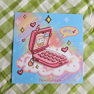 Y2k kawaii phone Art Print