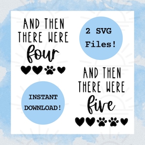 Hund und Baby SVG Bundle: Geschwister Pfoten Design (Digitaler Download)