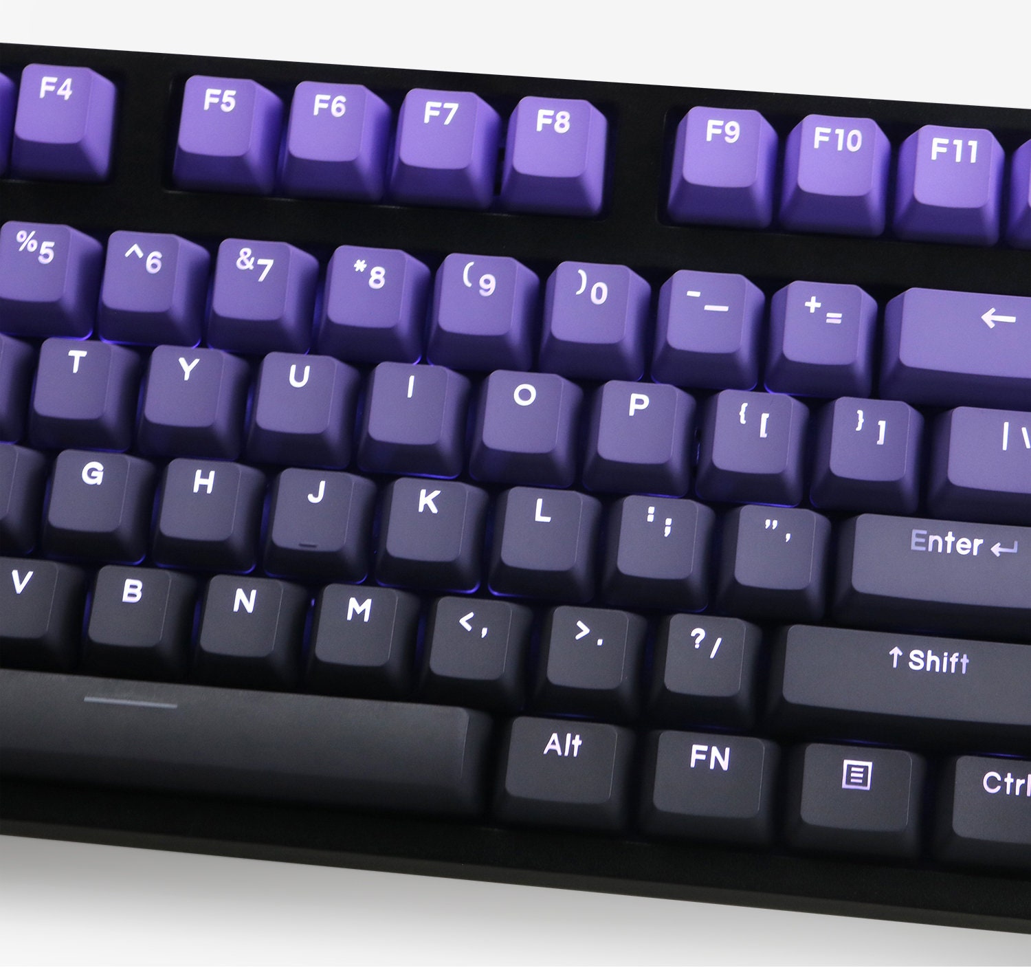 Gradient Purple/Black Color OEM Keycap Set for Mechanical Etsy