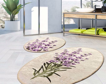 Lavender Flower Rug - Etsy