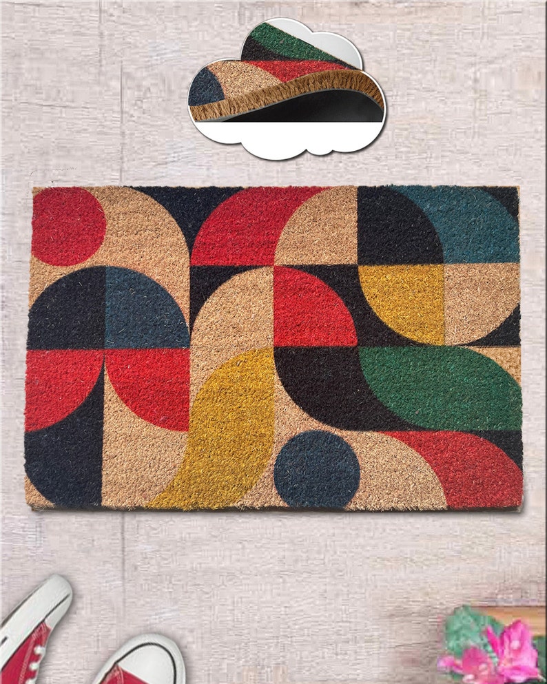Mid Century Modern Doormat Midcentury Decor Ultra Modern Etsy