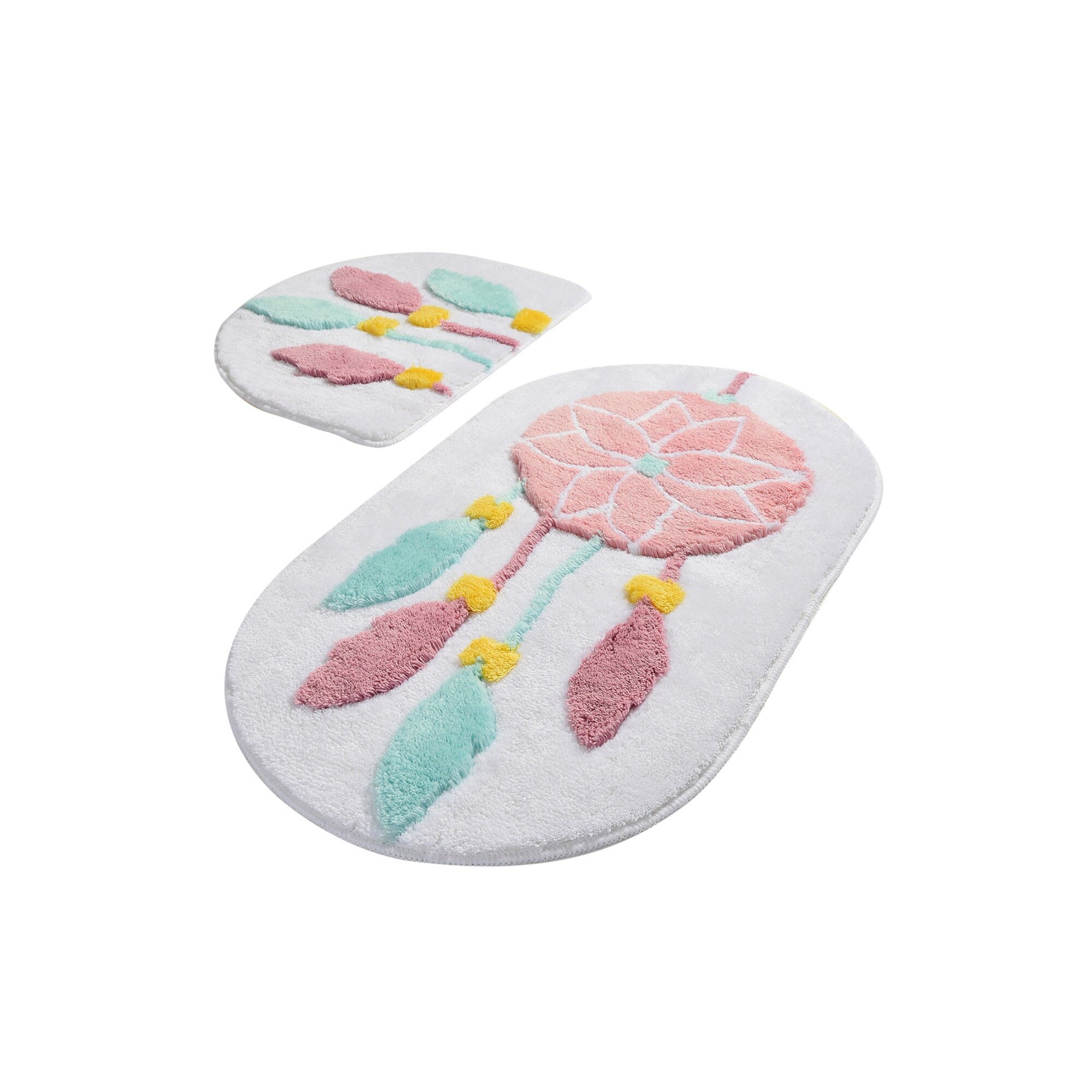 Dream Fluffy Bathroom Rug Set of 2 Pieces Bathroom Rug Set Etsy