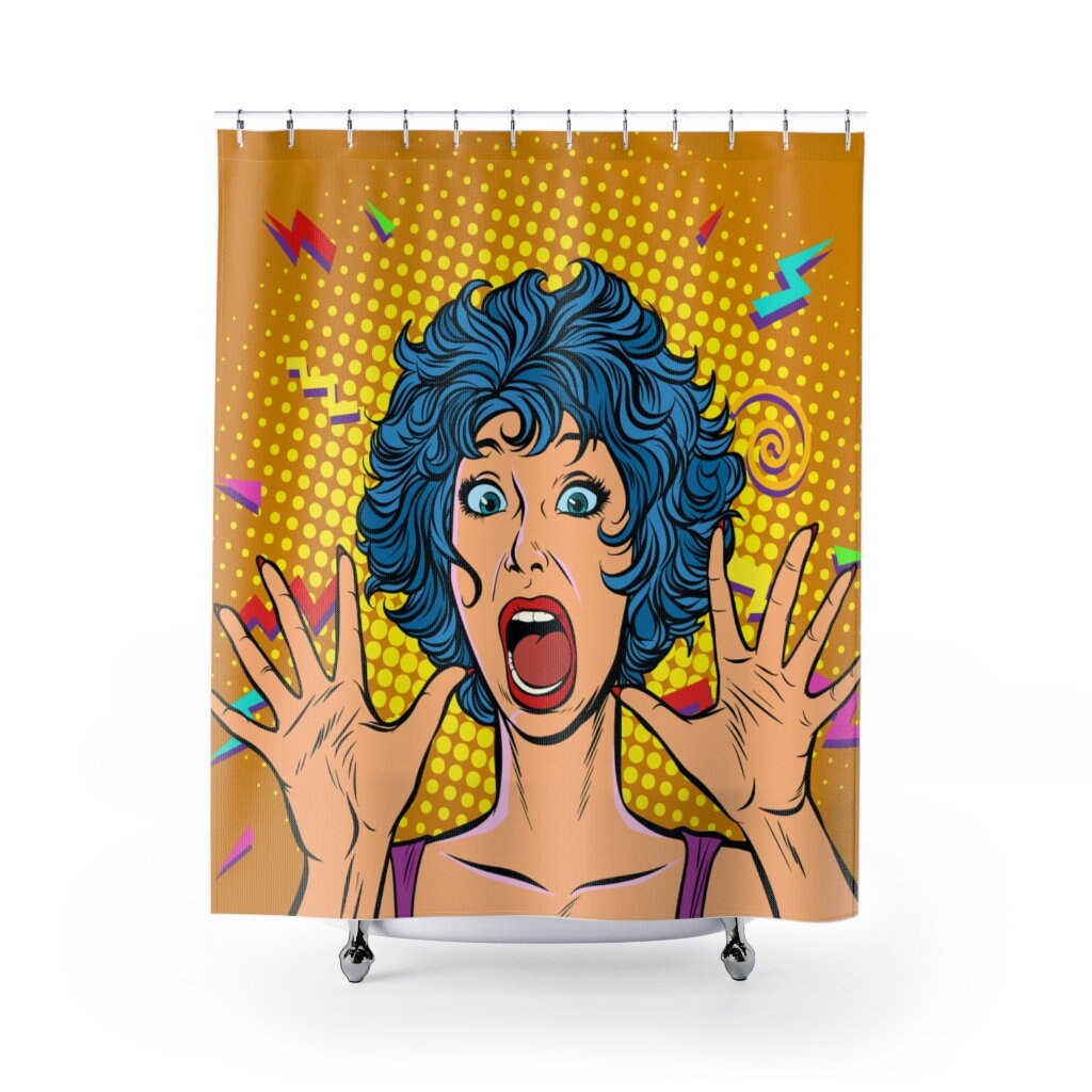 The Scream Pop Art Shower Curtain