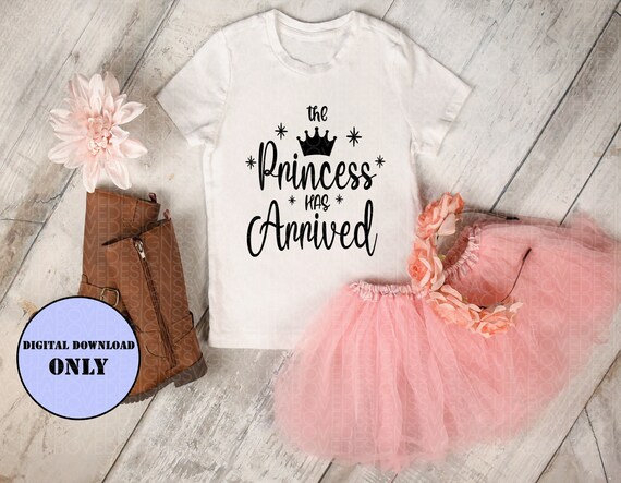 The Princess Has Arrived Svg New Baby Girl Svg Funny Baby - Etsy