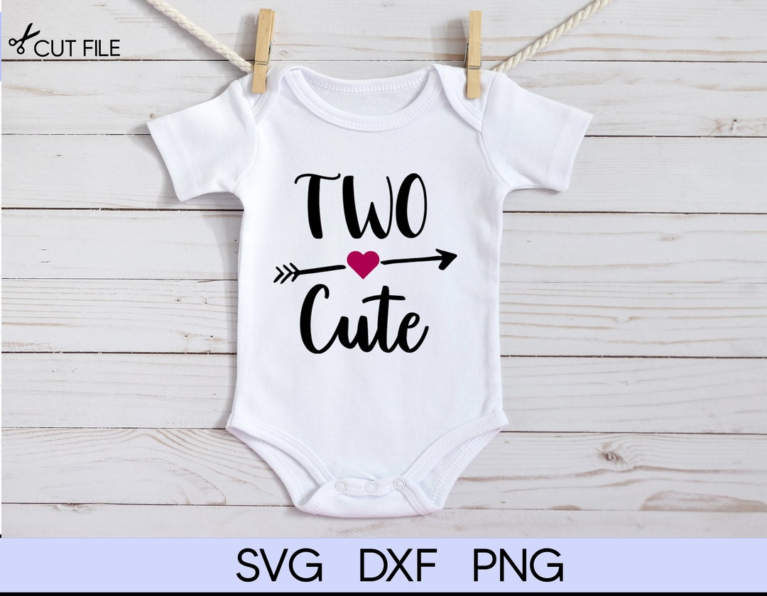 Two Cute Svg, Birthday Svg, Two Year Old Svg, Toddler Svg, Kids Svg - Etsy