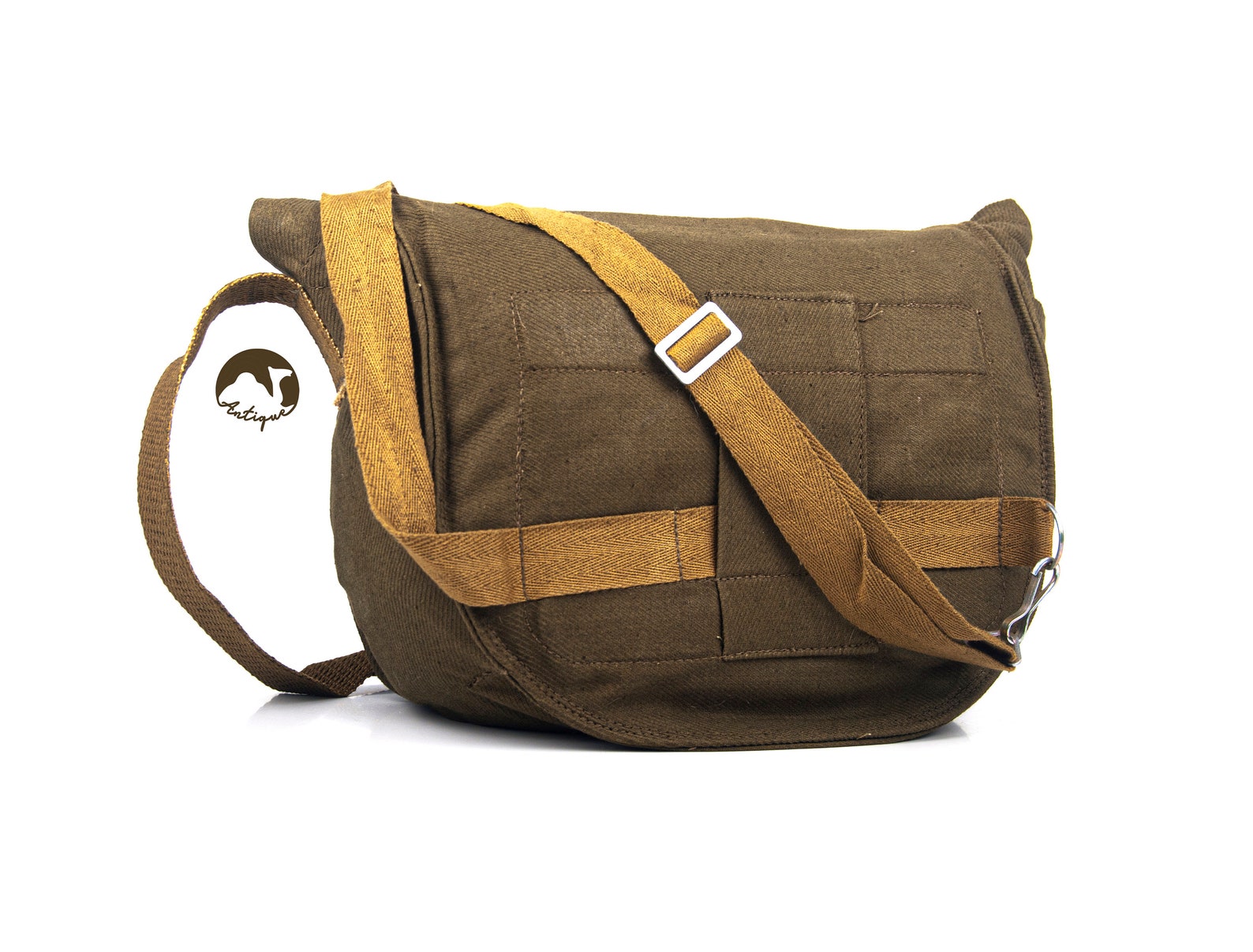Military Tote Bag, Military Style Shoulder Bag, Vintage Military Canvas