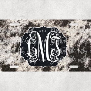 Cow cowhide (dgbz8) license plate car tag sublimation digital download, png, sublimation template, instant download, digital file (dgbz8)