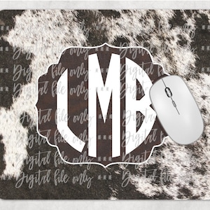 Cowhide cow (dgbz7) mousepad mouse pad sublimation digital download, png, sublimation template, instant download, digital file (dgbz7)
