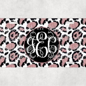 Pink glitter leopard license plate car tag sublimation digital download, png, sublimation template, instant download, digital file