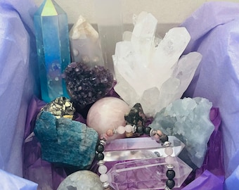 Crystal Mystery Box Gemstone Surprise Home Decor Accessories