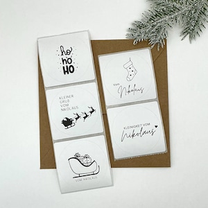 Aufkleber Nikolaus | Nikolaustag |Weihnachten | Sticker | Etiketten | Geschenkaufkleber | Geschenkverpackung