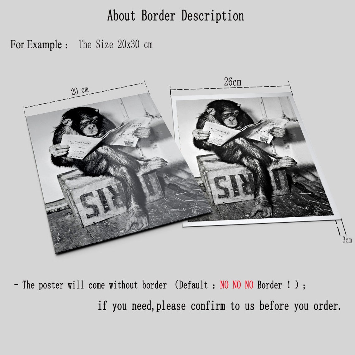 Funny Monkey Business Poster And Print On The Wall Reading | Etsy