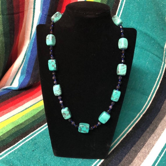 Handmade jewelry, Turquoise Statement Necklace, Native Gift, Native Jewelry, Native Made, Native American, Indigenous, Gift For Her