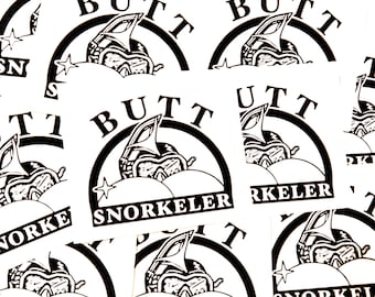 Butt Snorkeler Sticker 4ct.