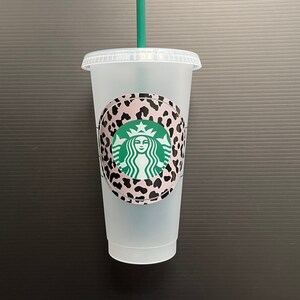 Starbucks Snow Leopard Ring Cup | Starbucks Cup Personalized | Custom Starbucks Cup | Starbucks Venti Cup | Starbucks Gift