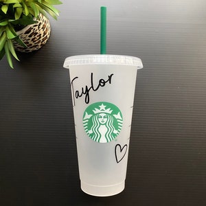 Personalized Starbucks Cup with Heart | Starbucks Cup Personalized | Custom Starbucks Cup | Starbucks Tumbler | Starbucks Gift