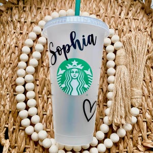 Personalized Starbucks Cup with Heart | Starbucks Cup Personalized | Custom Starbucks Cup | Starbucks Tumbler | Gift For Her