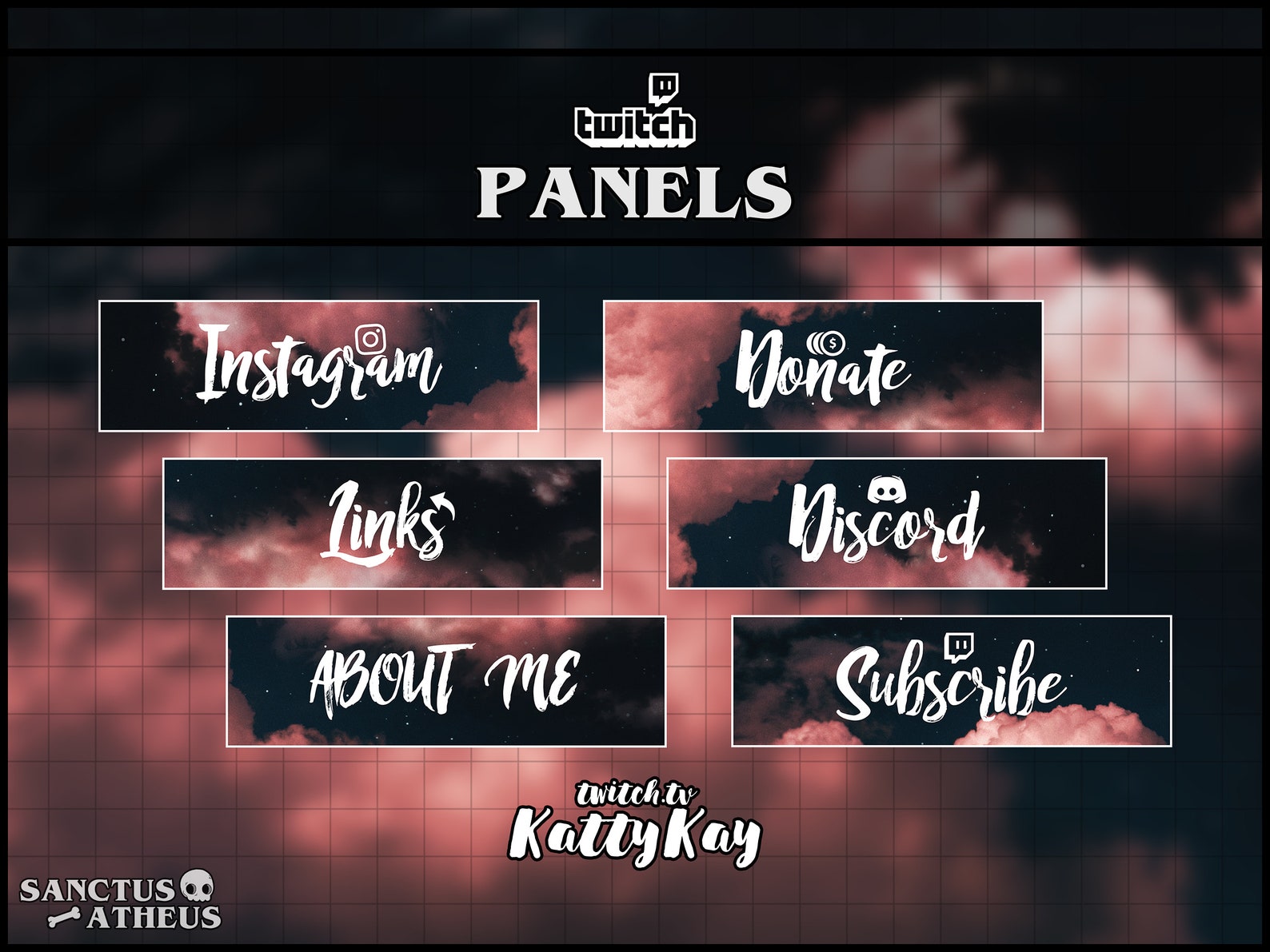 twitch panel banners twitch panel banners