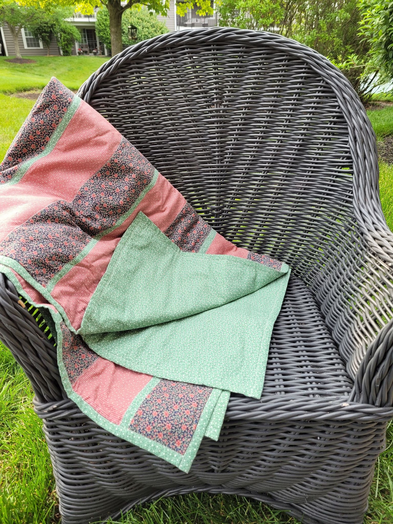 Quilted Lap Blanket Lightweight Handmade Etsy