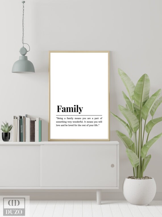 Family wall art / Digital art / Printable art / Printable wall Etsy