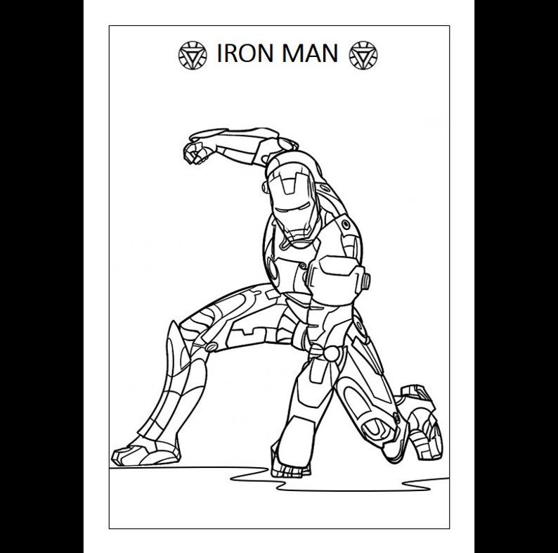 Marvel Heroes Coloring Pages Printable Pages 40 Heroes - Etsy