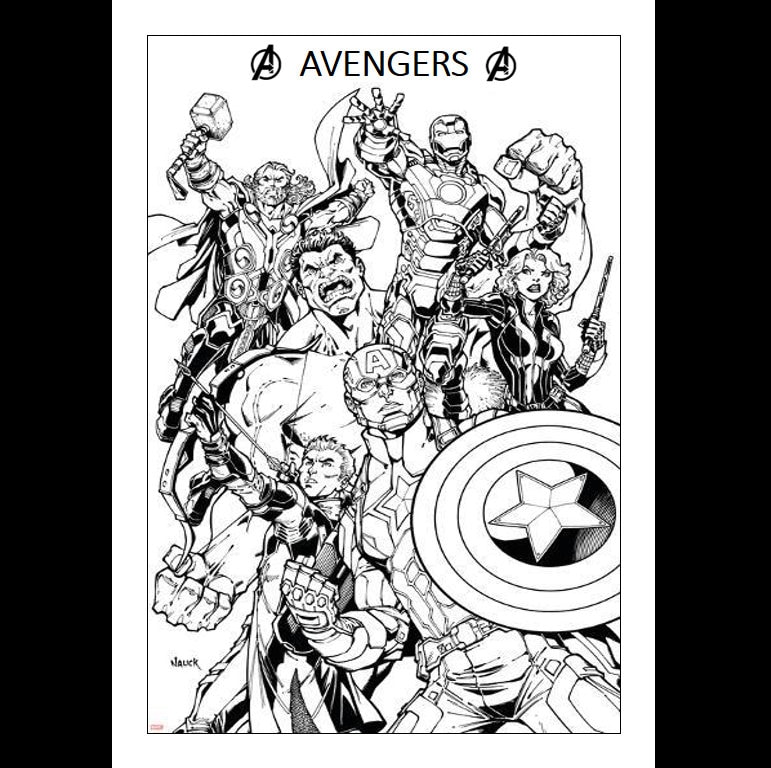 Marvel Heroes Coloring Pages Printable Pages 40 Heroes Coloring Pages