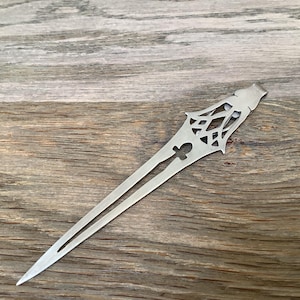 M58 Antique sterling letter opener w/ clip