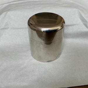 P97 Antique sterling travel inkwell Sampson Mordan & Co