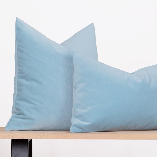 Light Blue Pillow Etsy