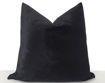 large black throw pillows