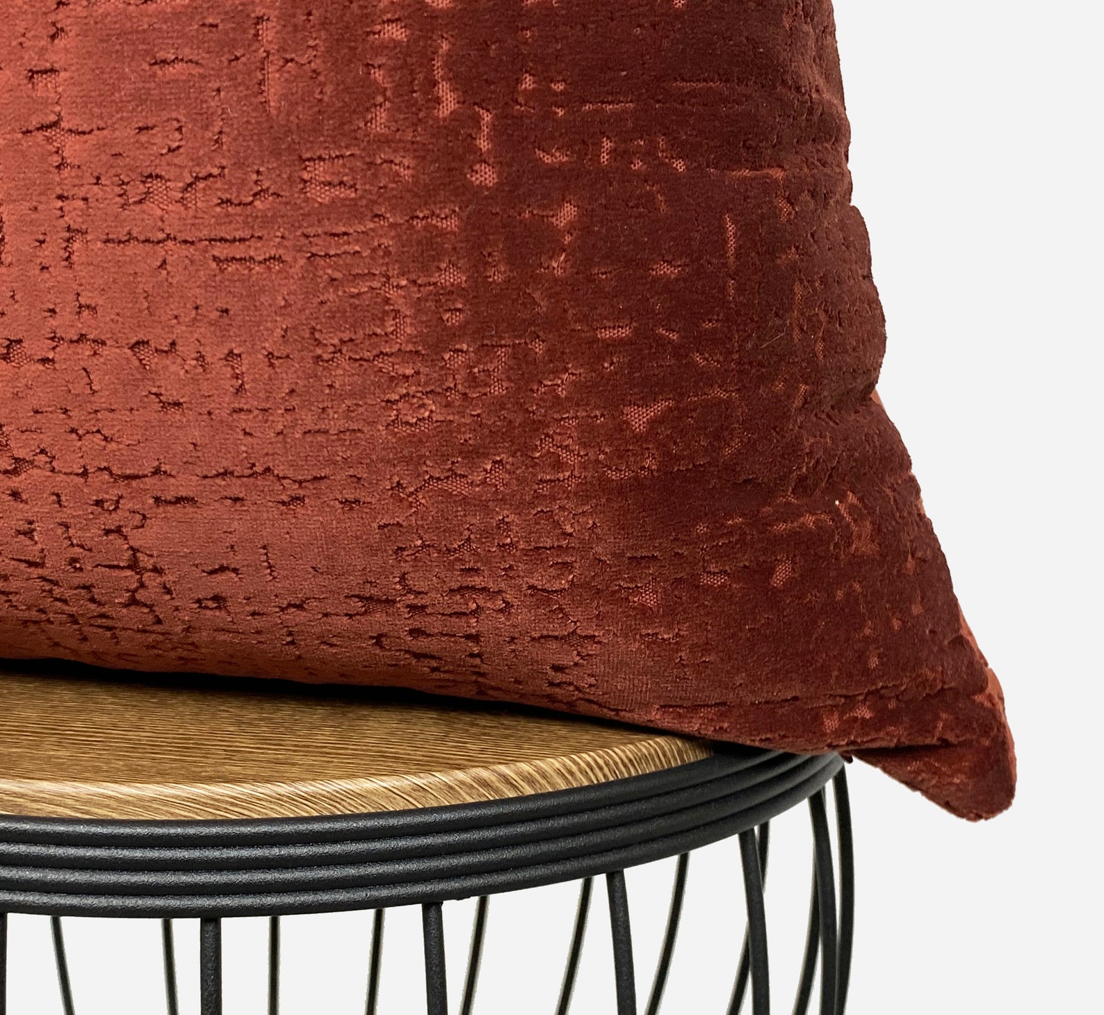 Textured Rust Pillow Cover Rust Euro Sham Cover Textured Etsy