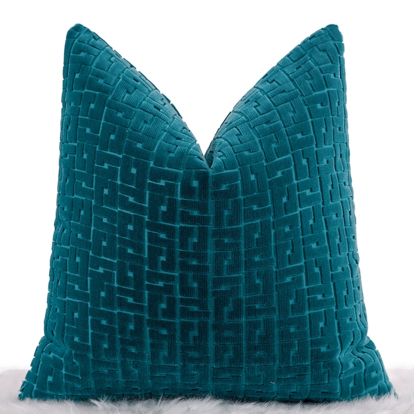 Teal Throw Pillow Etsy