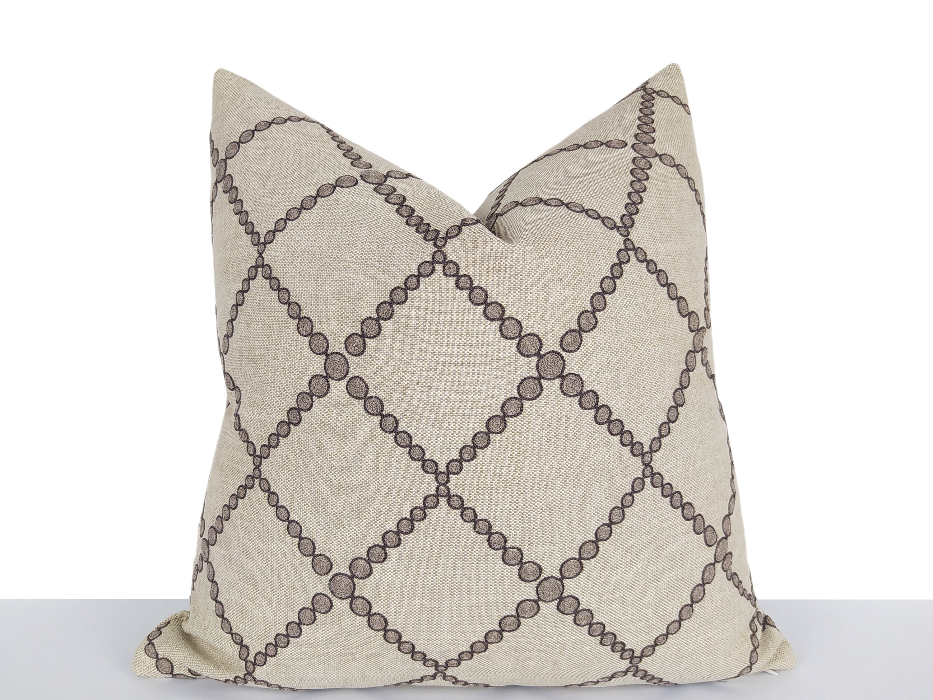 Cappuccino Textured Pillow Cover Neutral Sofa Pillow Case Etsy