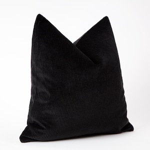 Black Velvet Pillow Cover Black Euro Sham Cover Black Solid Throw Pillow Black Velvet Cushion Soft Velvet Fabric All Sizes Etsy