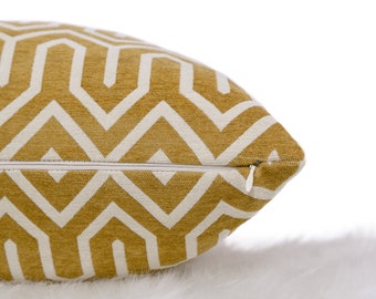 Housse de coussin de luxe - Coussin design - Housse de couvre-oreiller à motif chevrons - Housse de coussin élégante - Oreiller pour canapé, toutes les tailles