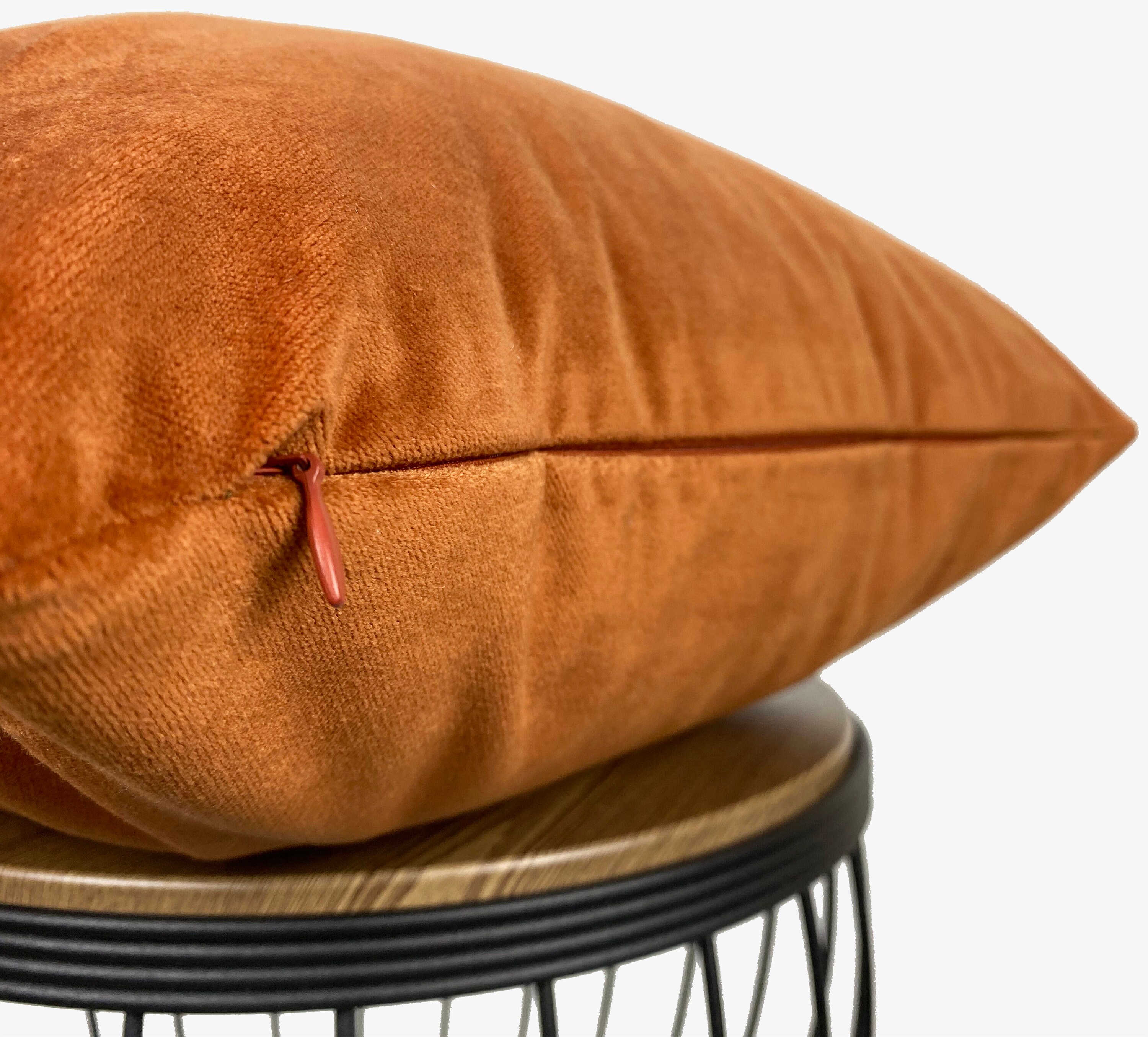 Burnt Orange Velvet Pillow Cover Velvet Euro Sham Cover Etsy