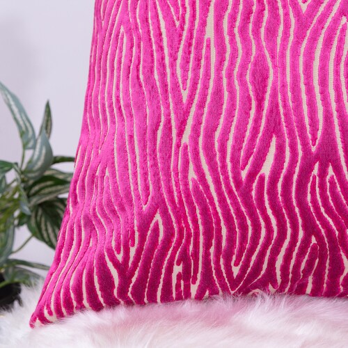 Luxury Fuchsia Pink Velvet Pillow Cover Throw Pillow Etsy