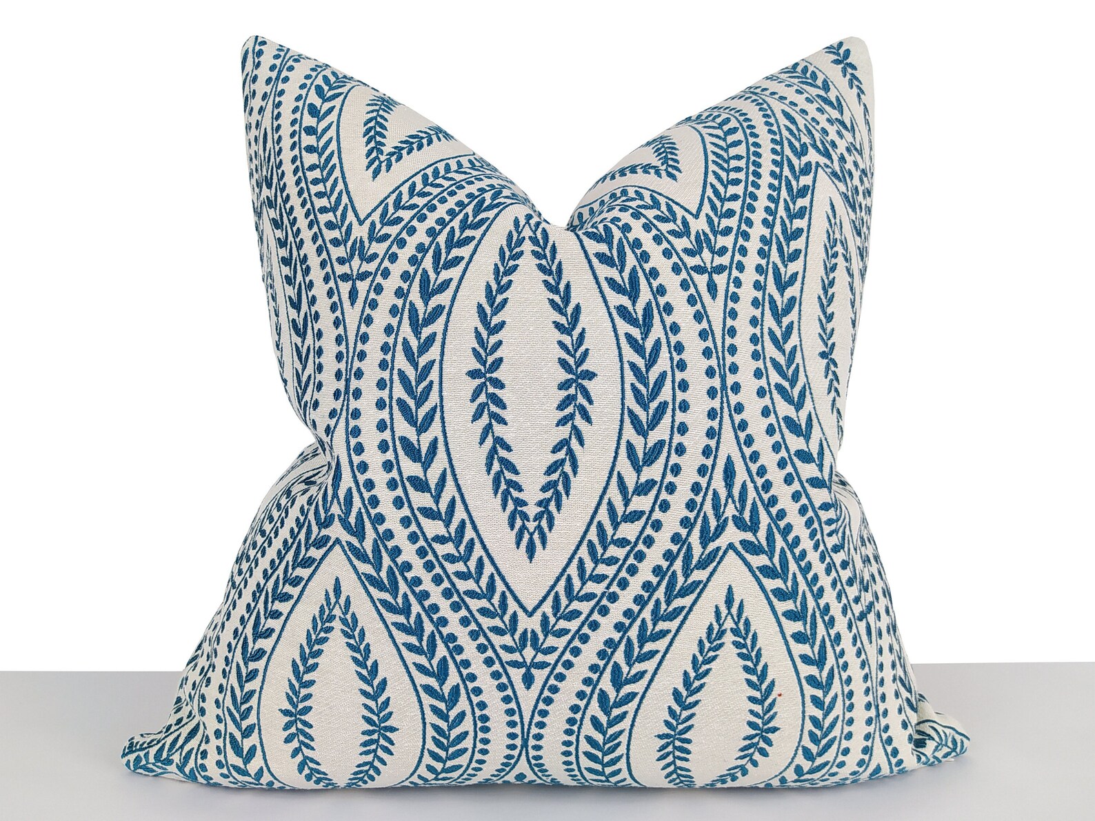 Teal Blue Pillow Cover Textured Teal Light Gray Throw Pillow Etsy