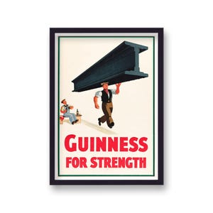 Guinness Beer Wall Art - Man Cave or Home Pub Decor image 1