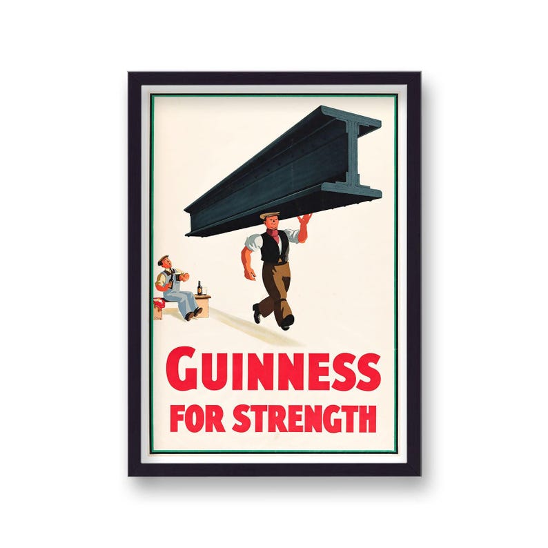 Guinness Beer Wall Art - Man Cave or Home Pub Decor image 1