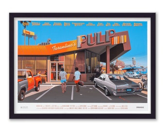 Pulp Fiction Diner Reimagined Movie Poster