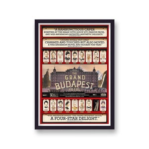 Póster original de la película El gran hotel Budapest