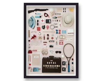 Wes Anderson Royal Tenenbaums Reworked Movie Print