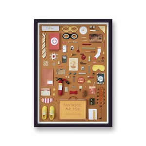 Fantastic Mr. Fox Print, Wes Anderson Film Poster