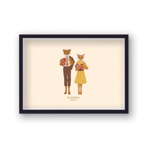 Fantástica película alternativa de Mr Fox Print V11