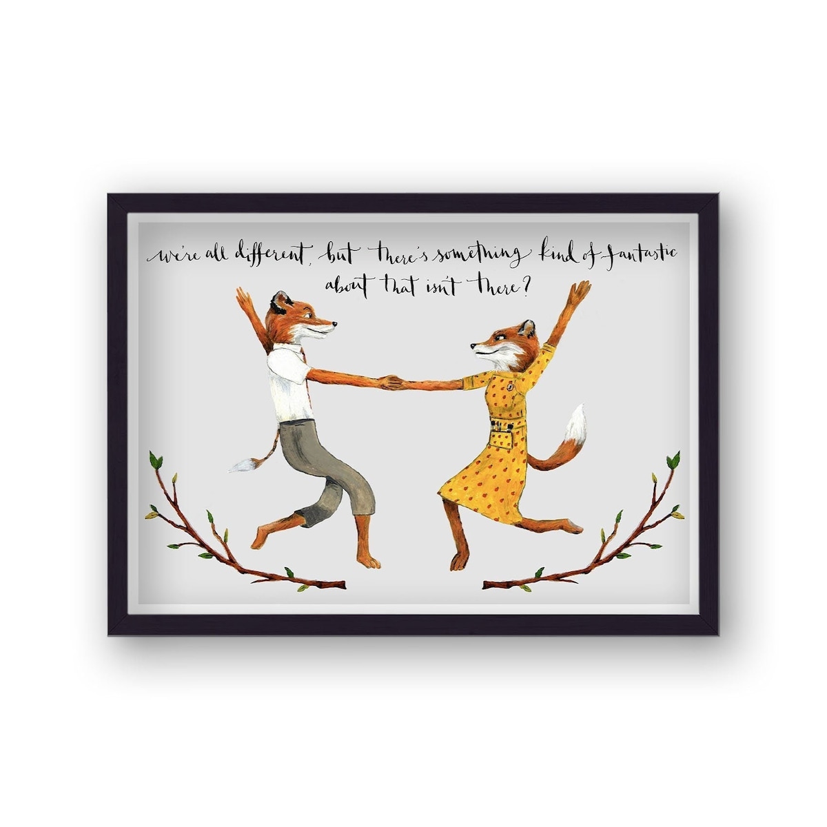Fantastic Mr Fox We're All Different Print - Etsy